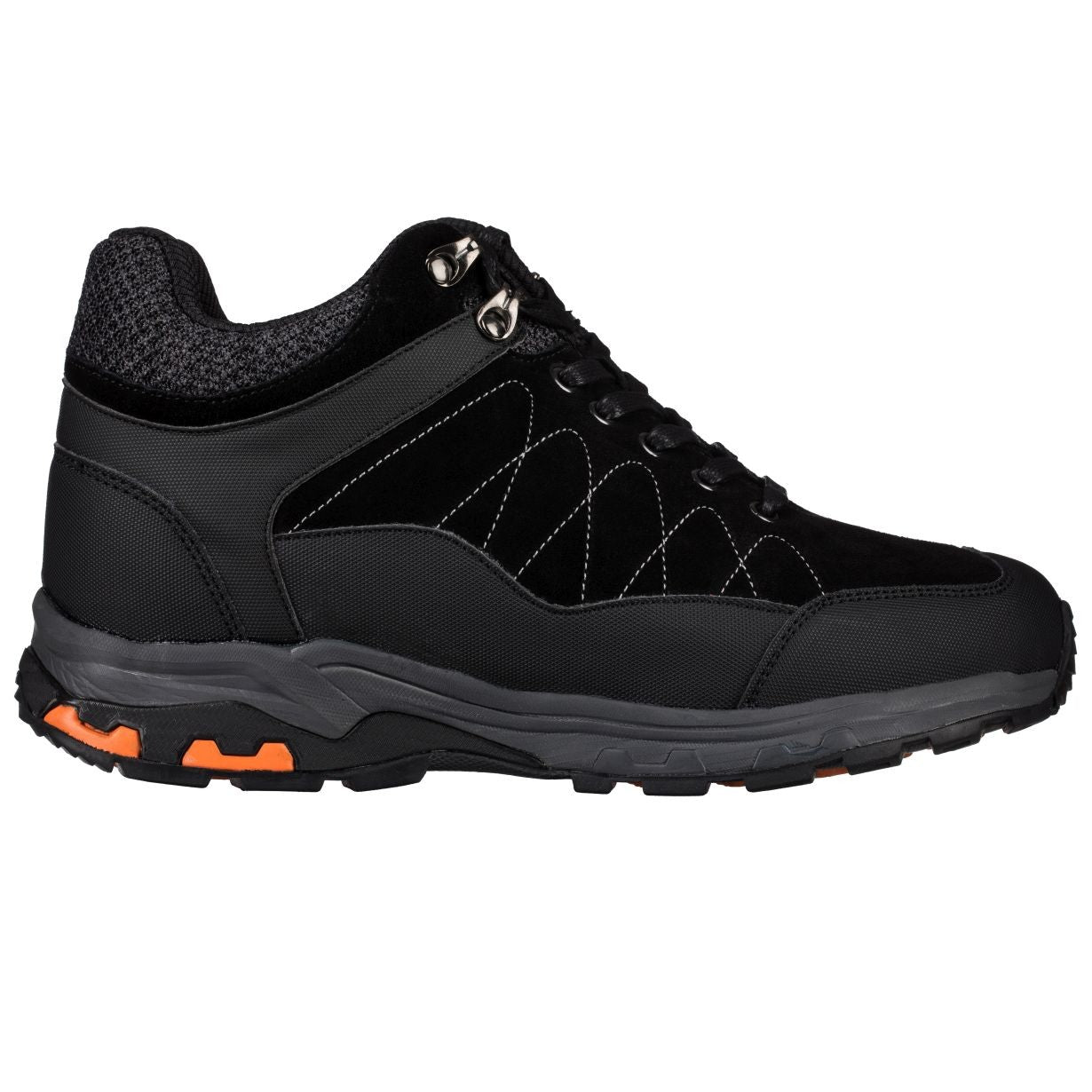 CALTO - H75470 - 3.2 Inches Taller (Black) - Hiking Style Boots - WonderingCloth