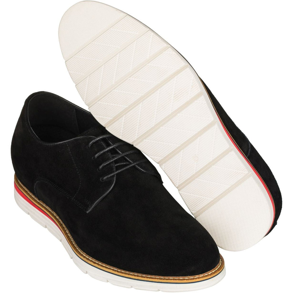 CALTO - Y4222 - 3.2 Inches Taller (Nubuck Black) - WonderingCloth