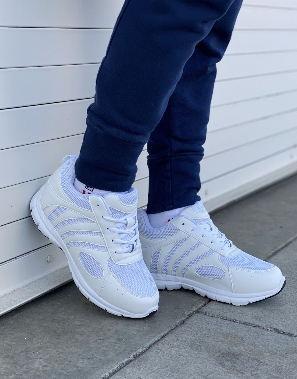 CALTO Light White Elevator Sneakers - Three Inches - G3303 - WonderingCloth