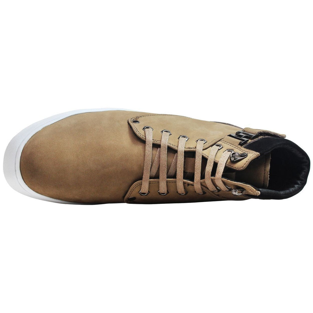 CALTO - T53121 - 2.6 Inches Taller (Nubuck Tan) - High top sneak-boot - WonderingCloth