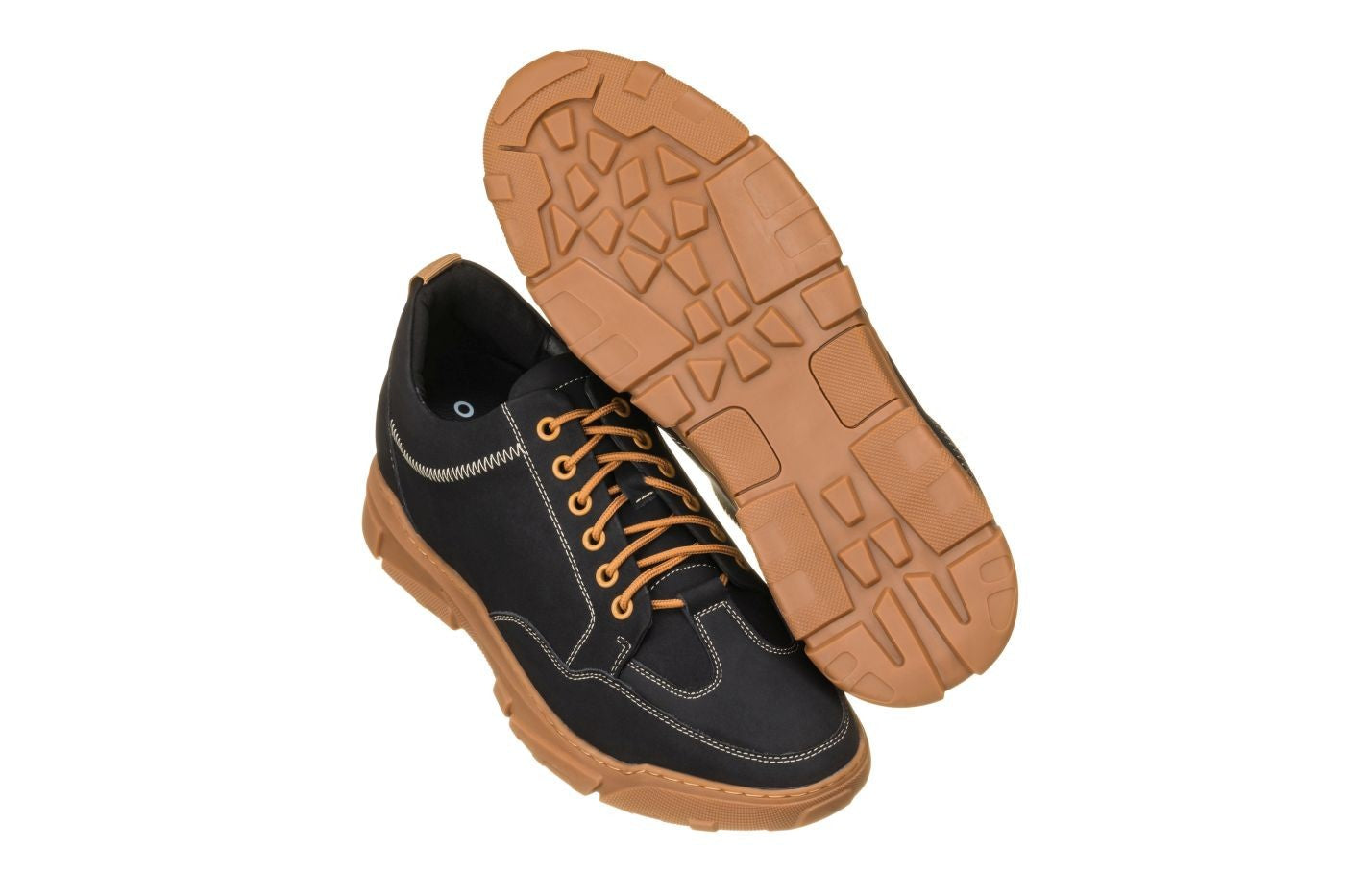 CALTO - K8025 - 2.8 Inches Taller (Black) - Hiking Style - WonderingCloth