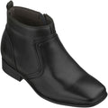 CALTO - G99809 - 3.2 Inches Taller (Black) - Zipper Boots - WonderingCloth