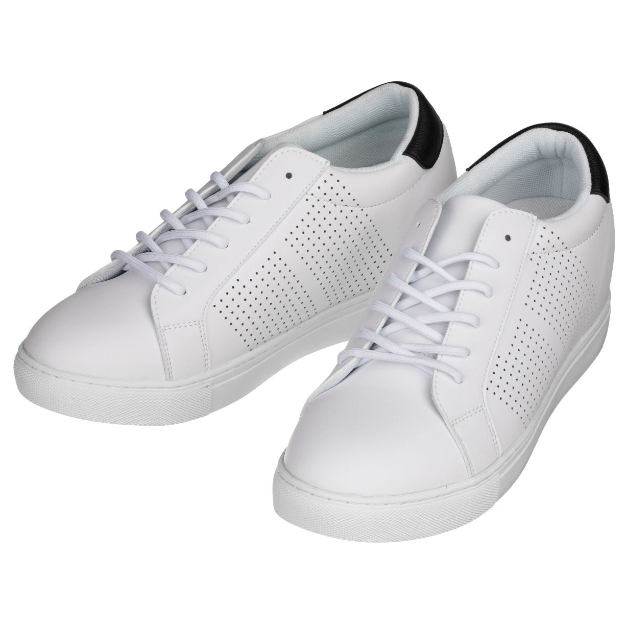 CALTO 2.6-Inch Taller White Elevator Sneakers H0833 - WonderingCloth