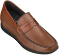 CALTO Lightweight Brown Penny Loafers - 2.4 Inches - S1092 - WonderingCloth