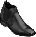 CALTO Black Leather Chelsea Boots - 3 Inches - T54021 - WonderingCloth