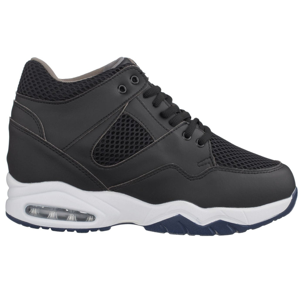 CALTO Black Elevator Sneakers - 3.4 Inches - H329082 - WonderingCloth