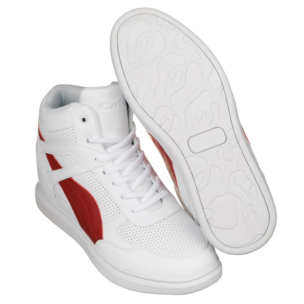 CALTO - H71902 - 3.8 Inches Taller (White/Red) - WonderingCloth