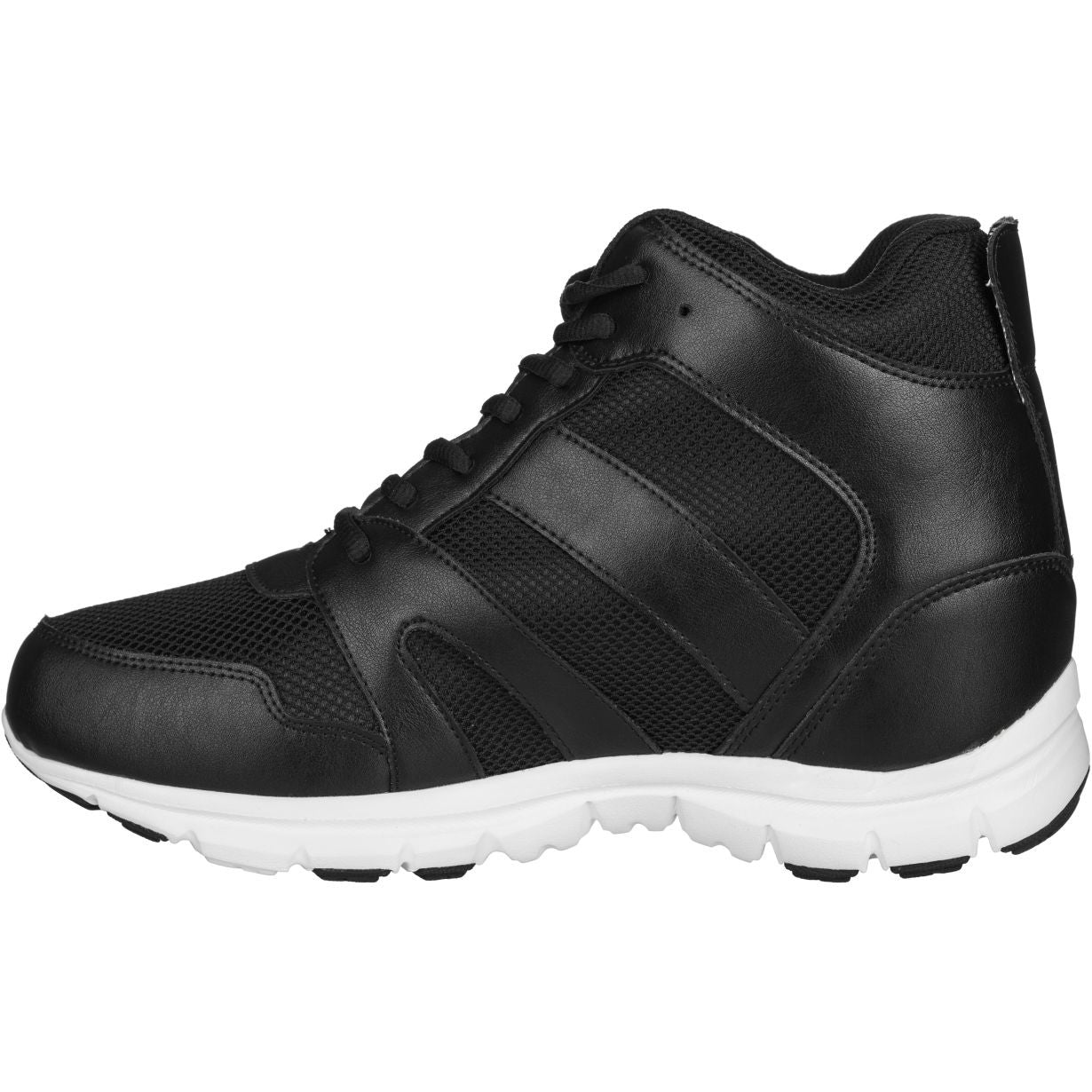 CALTO 4-Inch Taller Men's Black Elevator Sneakers - G3330 - WonderingCloth