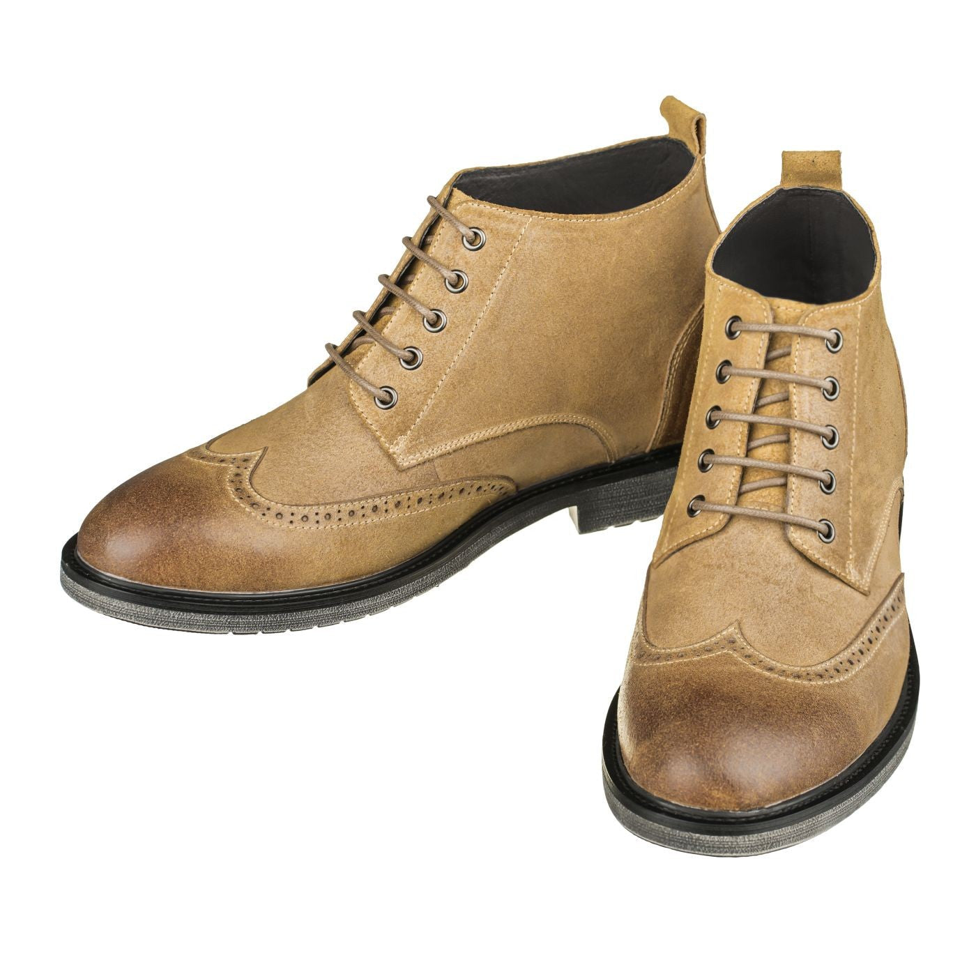 CALTO - S3652 - 3.0 Inches Taller (Light Brown) - Lightweight - WonderingCloth
