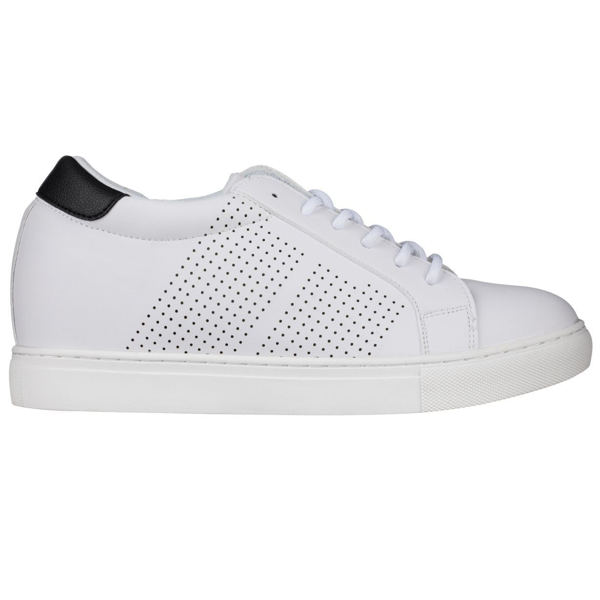 CALTO 2.6-Inch Taller White Elevator Sneakers H0833 - WonderingCloth