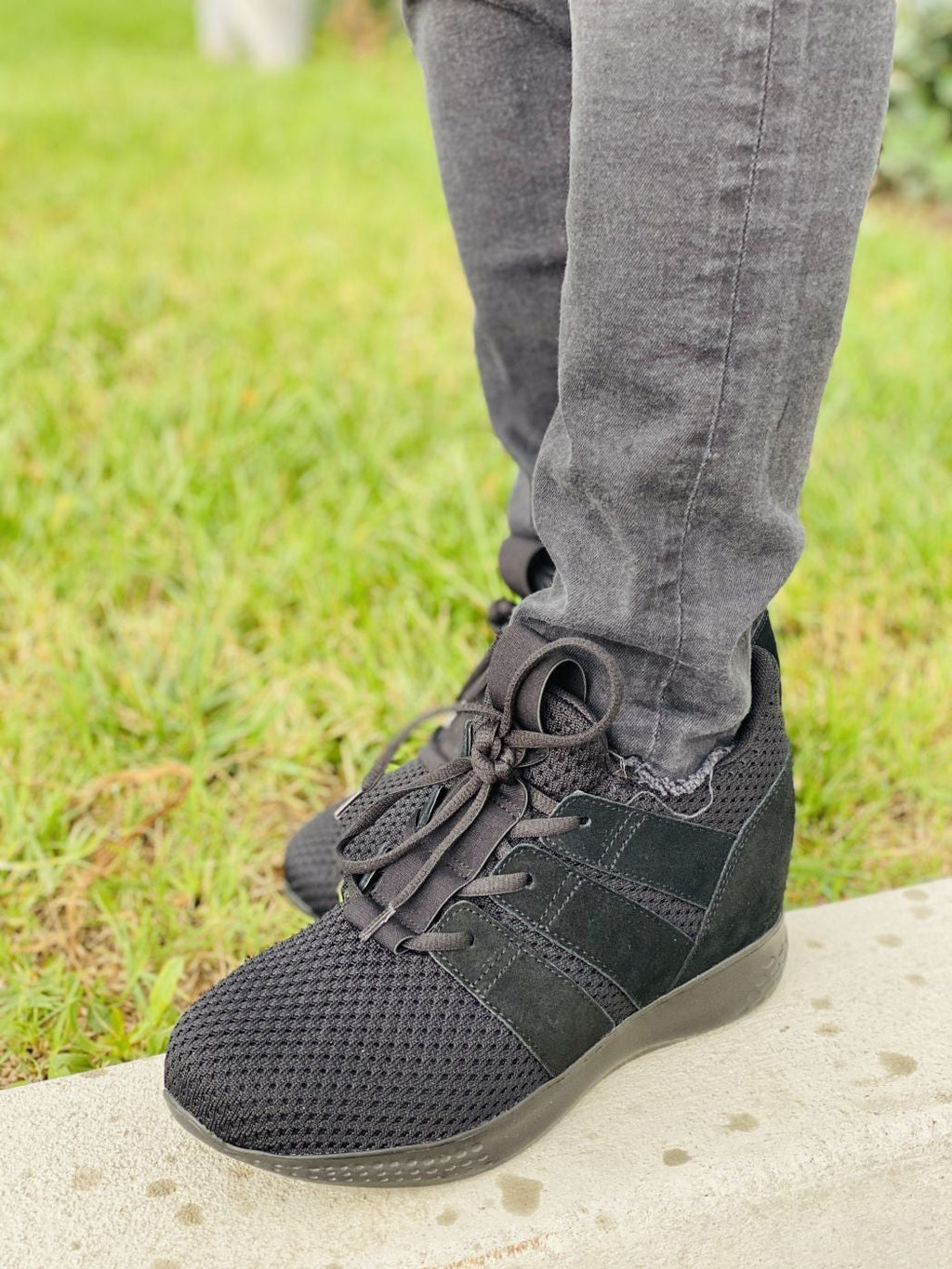 CALTO Casual Lightweight High-Top Sneakers - Three Inches - H1901 - WonderingCloth