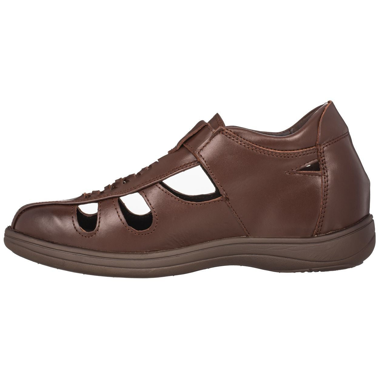 TOTO - G13072 - 3.2 Inches Taller (Cordovan Dark Brown) Braided Sandals - Super Lightweight - WonderingCloth