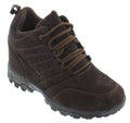 CALTO - H0031 - 4 Inches Taller (Dark Brown) - Hiking Style Boots - WonderingCloth
