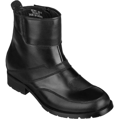 Black CALTO Elevator Motorcycle Boots - 3.3 Inches - G6251 - WonderingCloth
