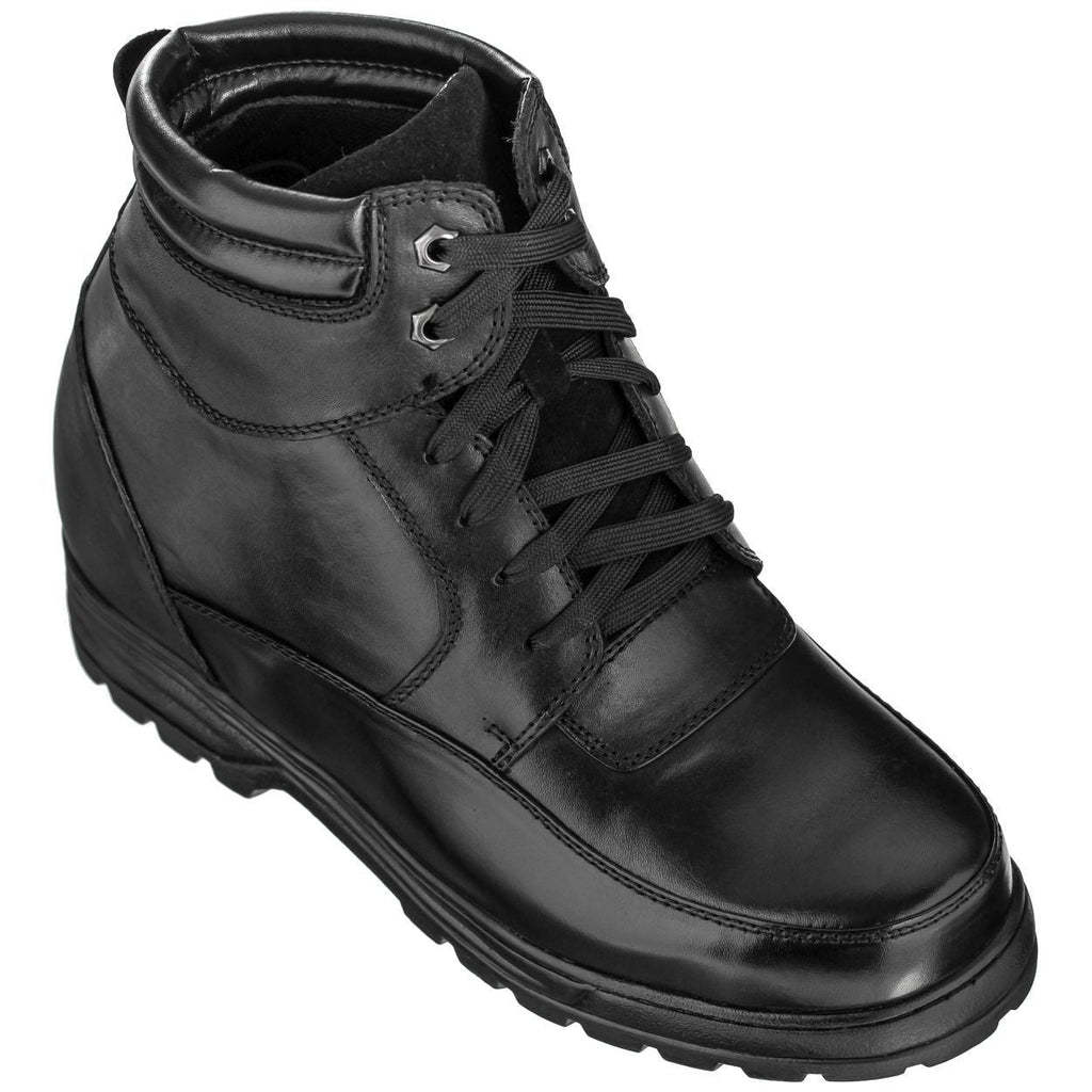 CALDEN Military-Style Leather Boots - 5.2 Inches - K881801 - WonderingCloth