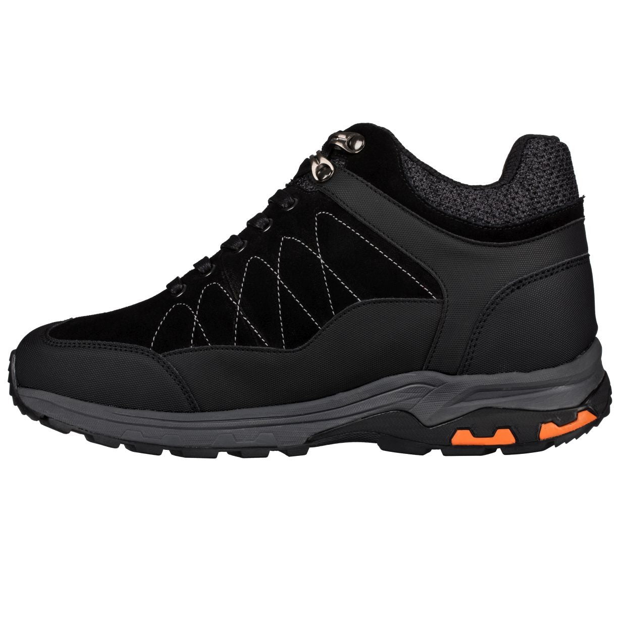 CALTO - H75470 - 3.2 Inches Taller (Black) - Hiking Style Boots - WonderingCloth