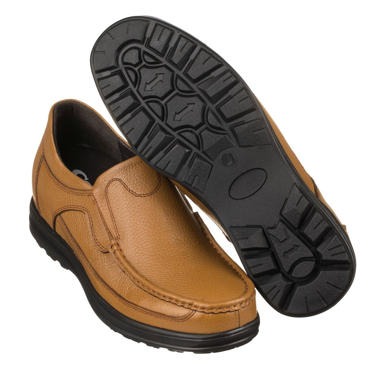 CALTO - G1829 - 3.2 Inches Taller (Tan Brown) - Lightweight - WonderingCloth