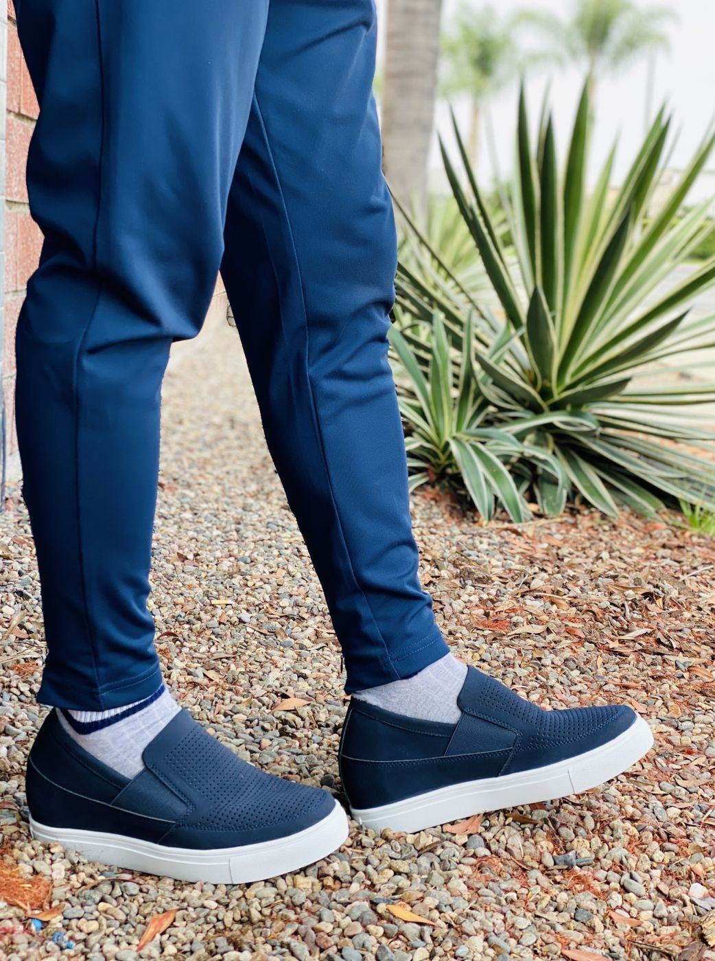 CALTO - G63892 - 3 Inches Taller (Navy) - Lightweight - WonderingCloth