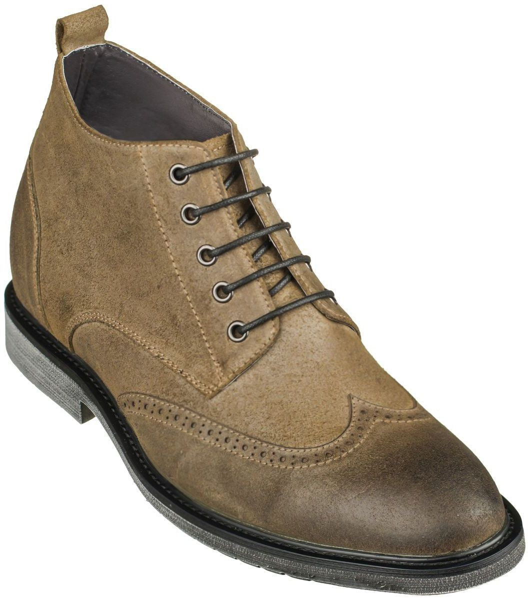 CALTO - S3653 - 3.0 Inches Taller (Khaki) - Lightweight - WonderingCloth