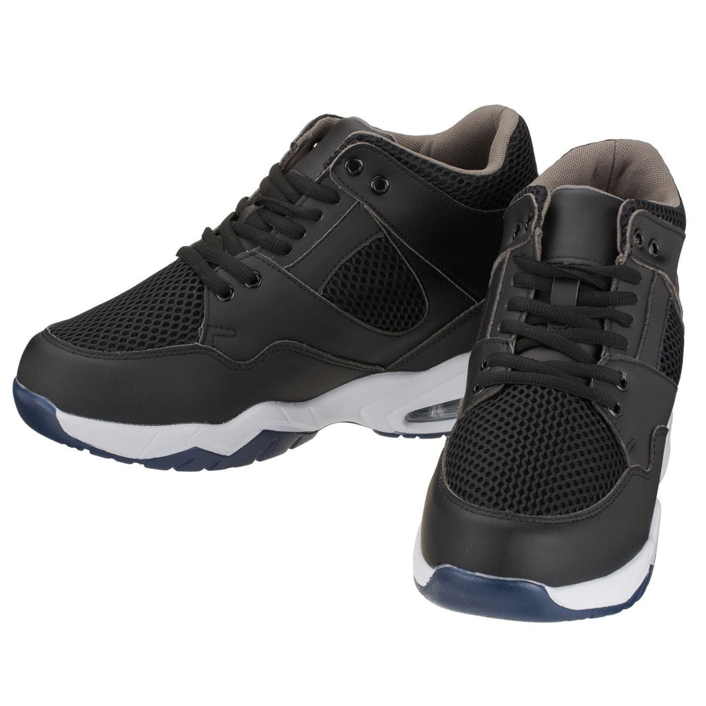 CALTO Black Elevator Sneakers - 3.4 Inches - H329082 - WonderingCloth