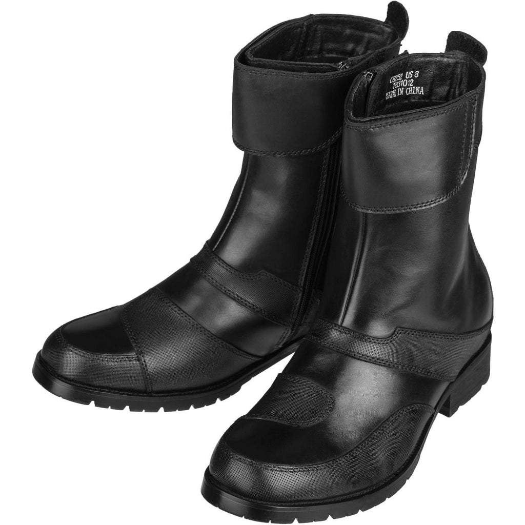 CALTO Zipper High-Top Biker Boots - 3.3 Inches - G6252 - WonderingCloth