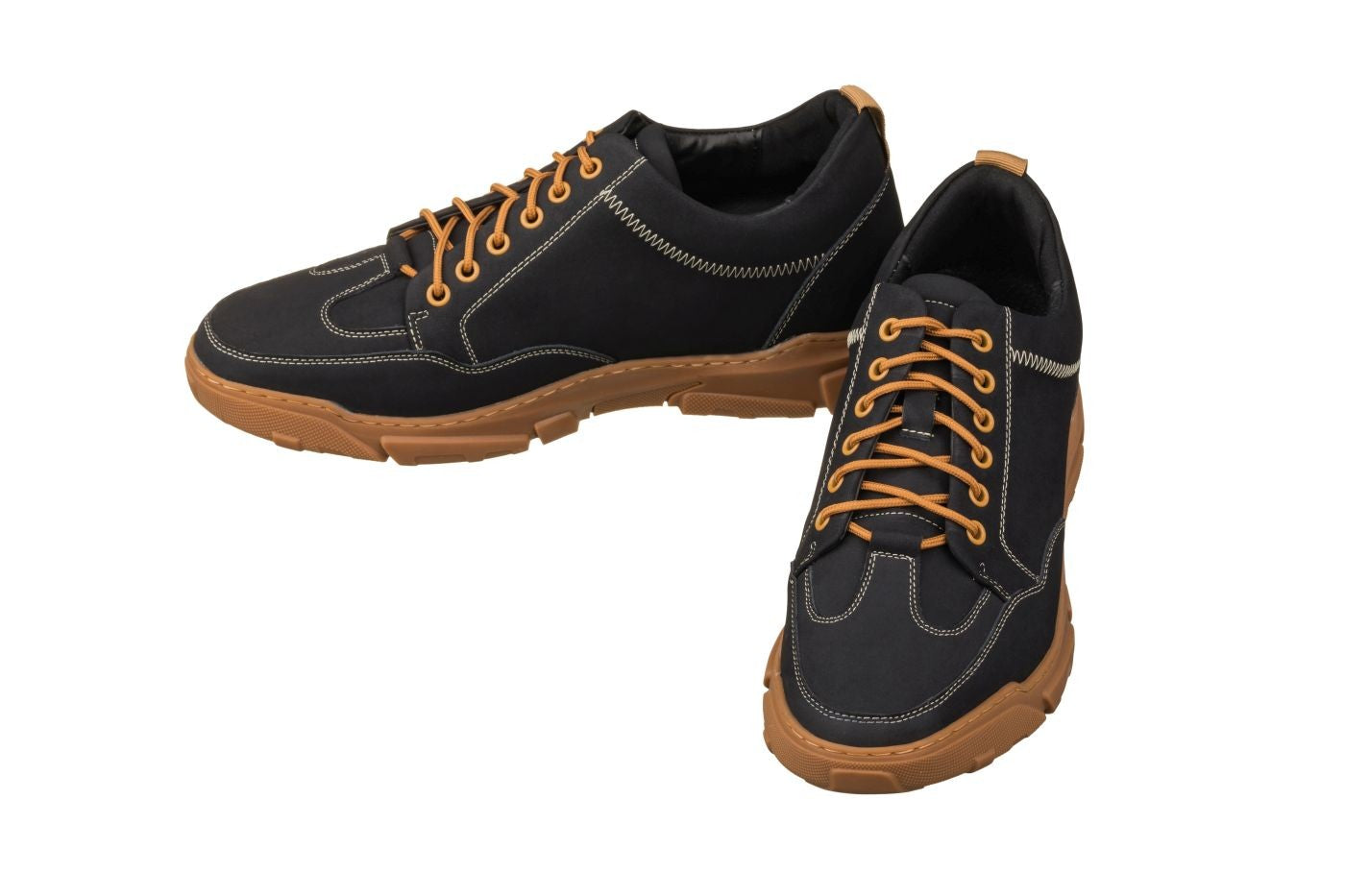 CALTO - K8025 - 2.8 Inches Taller (Black) - Hiking Style - WonderingCloth