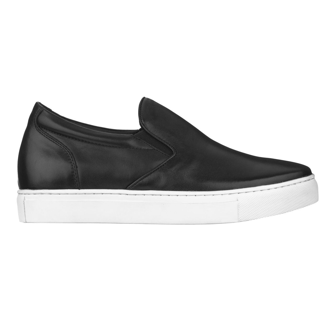 CALTO - T1021 - 2.4 Inches Taller (Black) Nappa Leather - Lightweight - WonderingCloth