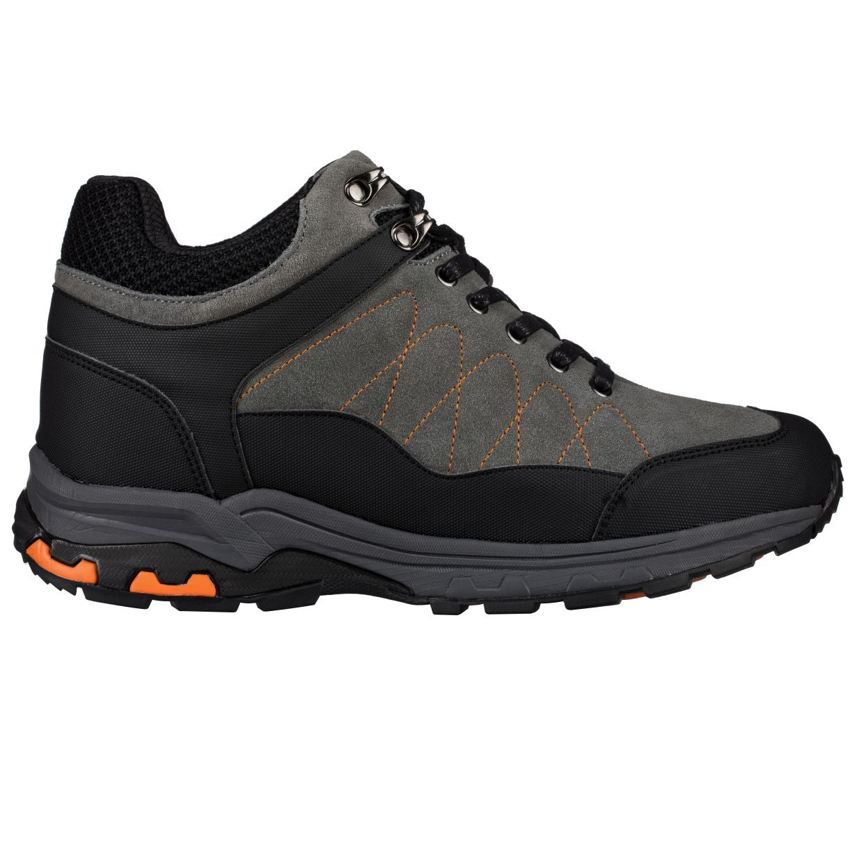 CALTO - H75472 - 3.2 Inches Taller (Grey) - Hiking Style Boots - WonderingCloth