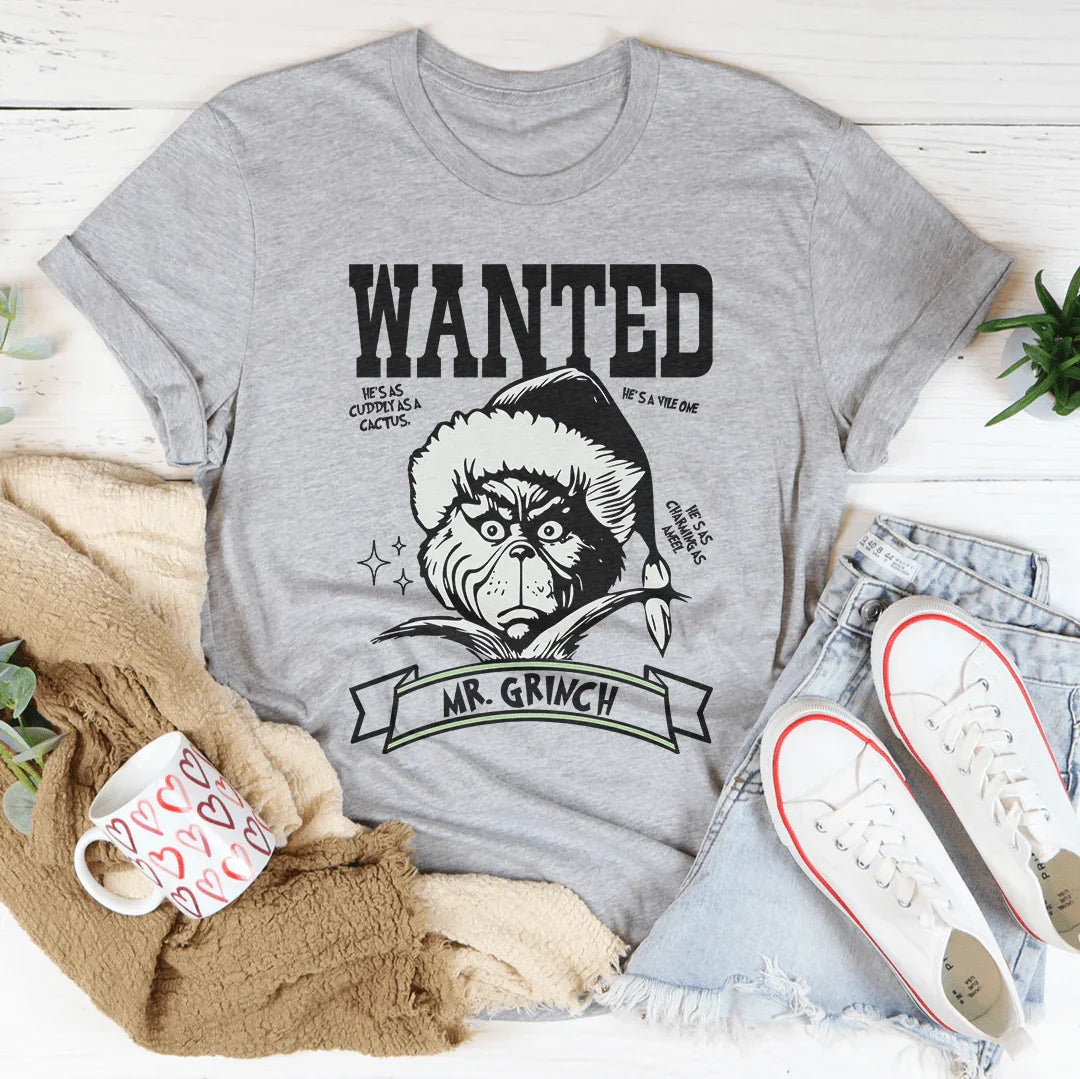Wanted Grinch Tee - WonderingCloth