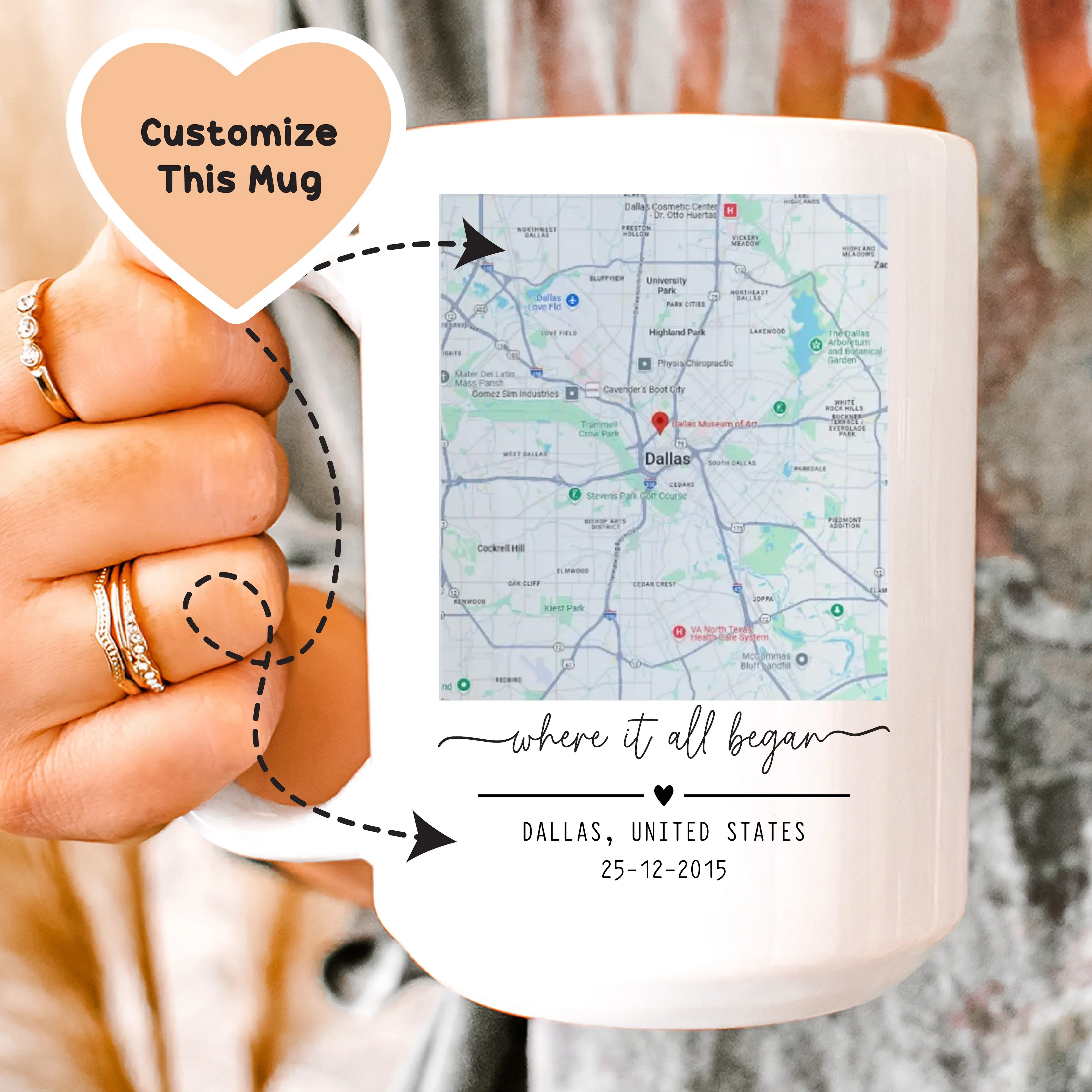 Where It All Began Custom Mug - WonderingCloth