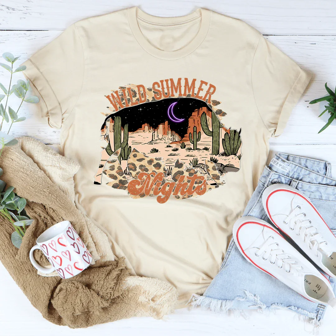 Wild Summer Nights Tee - WonderingCloth
