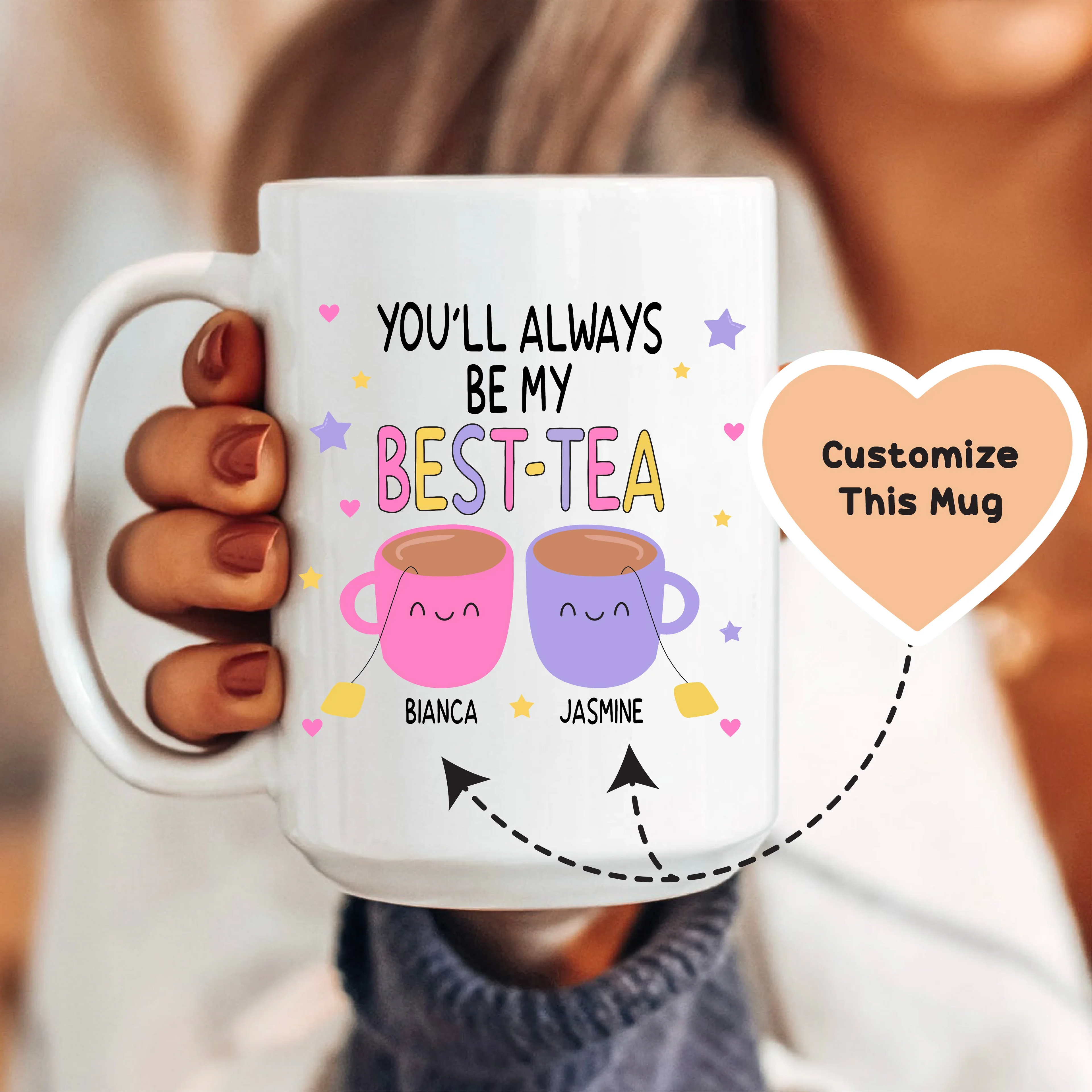 You'll Always Be My Best-Tea Personalized Mug - WonderingCloth