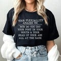 Your Flexibility Amazes Me Tee - WonderingCloth
